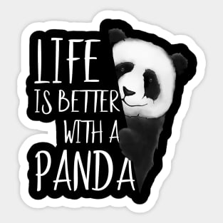 Panda Lovers Life Is Better With A Panda Bear Sticker